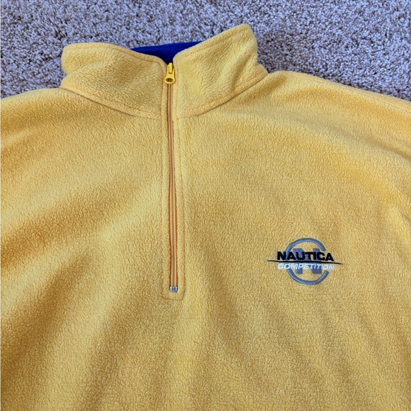 Nautical Quarter Zip Fleece Pullover Sweatshirt - Picture 2 of 4